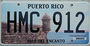 Автомобильный номер Пуэрто-Рико
