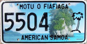 Автомобильный номер Американского Самоа