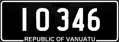 Номерной знак Вануату